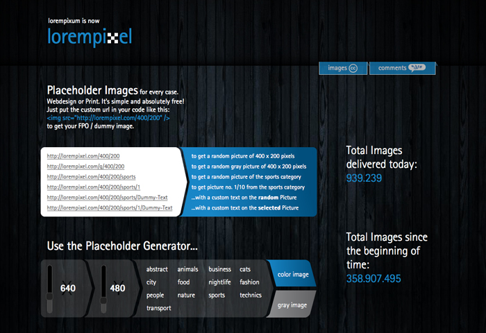 Bildplatzhalter Generator